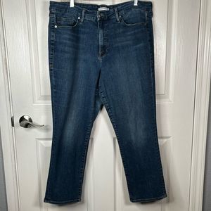 Good American Women's Straight Leg Jeans - Dark Blue